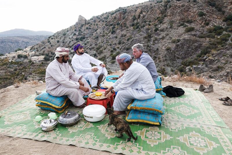 25219_017 Parts Unknown Ep 505 -  Oman Tony eats with Captain Saleh, Omar & friend Mohammed, and Captain Said, the owner of the Gulf Diver boat. DSC00298.JPG  