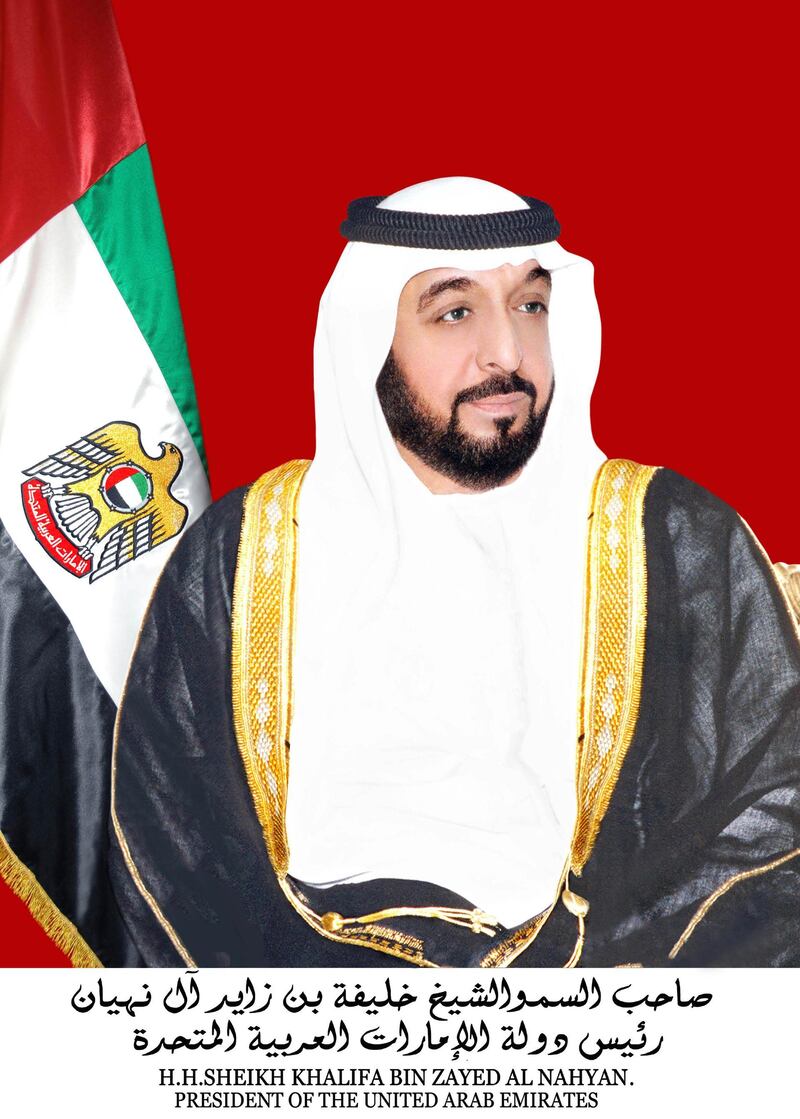 President His Highness Sheikh Khalifa bin Zayed Al Nahyan, The Ruler of UAE Official Image. Courtesy MOFAIC