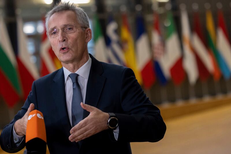 Jens Stoltenberg said the strike showed Moscow was working on weapons capable of striking critical infrastructure. AP