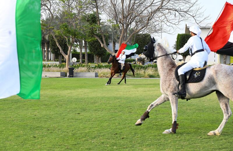 Abu Dhabi, United Arab Emirates - Horse display at the International WorkerÕs Day event on Saadiyat Accommodation Village. Khushnum Bhandari for The National
