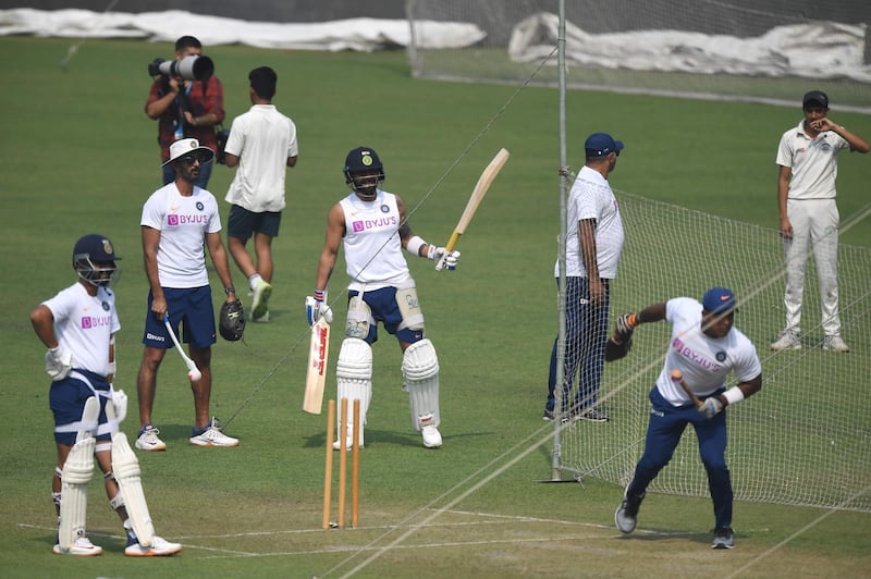 India trained on Thursday on the eve  of the day-night Test against Bangladesh in Kolkata. AFP