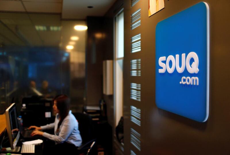 The logo of souq.com at its office in Dubai.  Ahmed Jadallah / Reuters