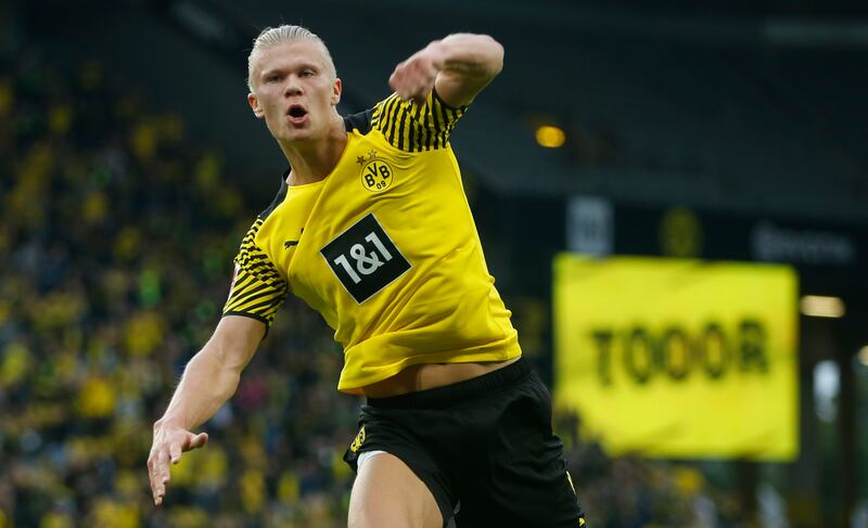 =5) Erling Braut Haaland (Borussia Dortmund) 27 goals in 28 games. Golden Shoe points: 54. Reuters