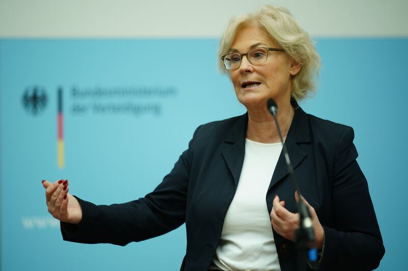 Defence Minister Christine Lambrecht is due to step down, according to German media reports. EPA