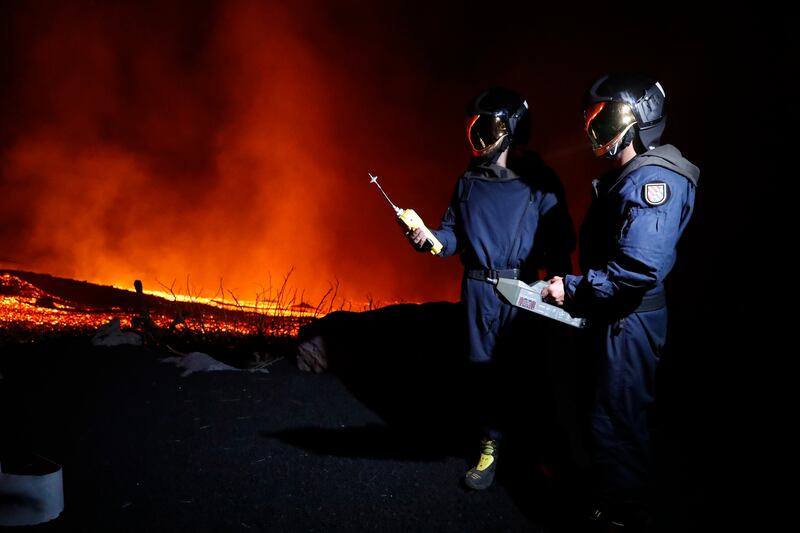 Officials said the lava flowing into the ocean could trigger explosions and clouds of toxic gas. Photo: AP