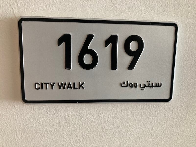 Room numbers at Rove City Walk are inspired by Dubai's car registration plates.