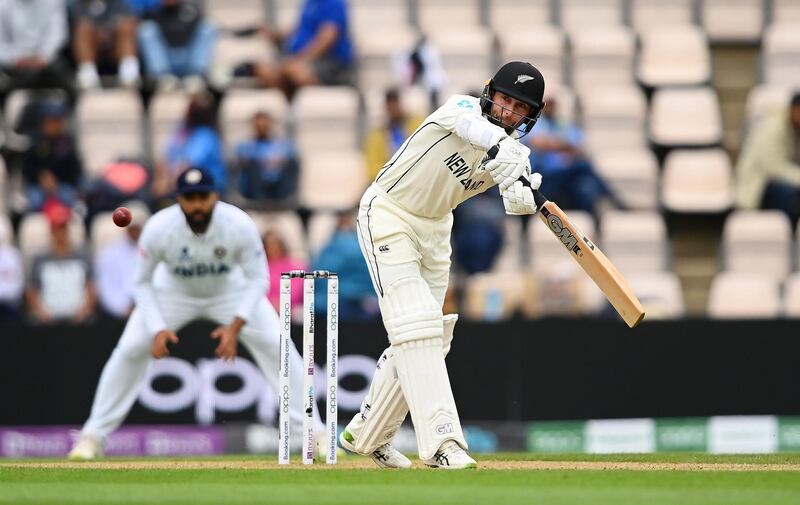 Devon Conway batting on Day 3 in Southampton. Getty