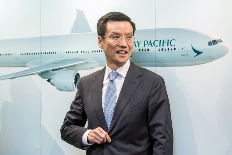 Ivan Chu, the chief executive of Cathay Pacific, has pledged to slash the cost of middle and senior management roles at its head office by 30 per cent, admitting the firm needed a “simplified” head office structure that would “inevitably” lead to job losses. Paul Yeung / Bloomberg