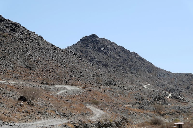 FUJAIRAH, UNITED ARAB EMIRATES , March 23, 2021 – View of the cycle track area at the Fujairah Adventures Park in Fujairah. (Pawan Singh / The National) For Instagram/Online/ Lifestyle. Story by Janice Rodrigues