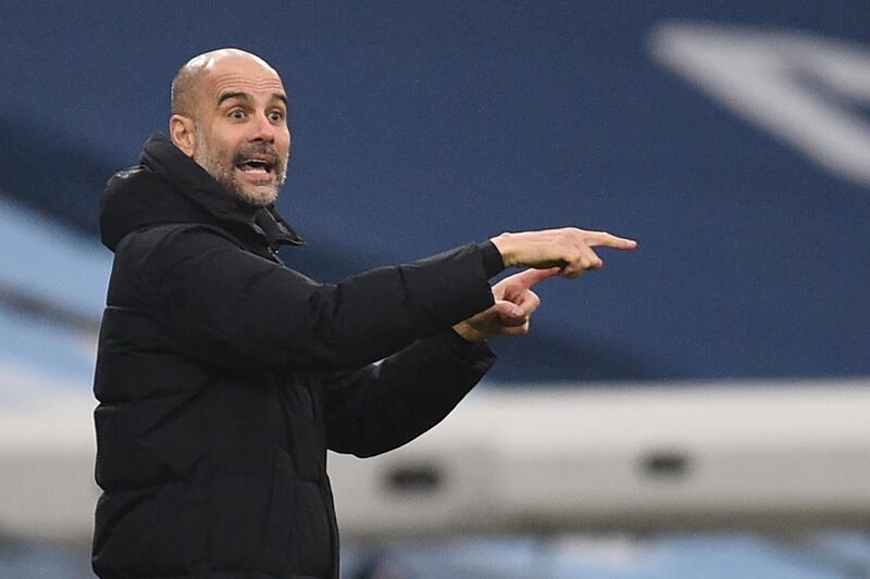 Manchester City manager Pep Guardiola. AFP