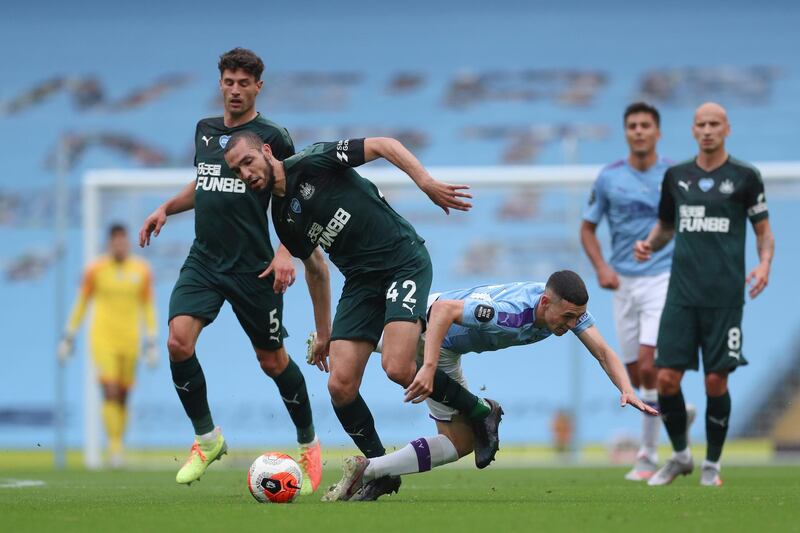 Nabil Bentaleb - 5: Game completely passed him by and a few rollockings from teammates after not exactly busting a gut to track City's midfield runners. EPA