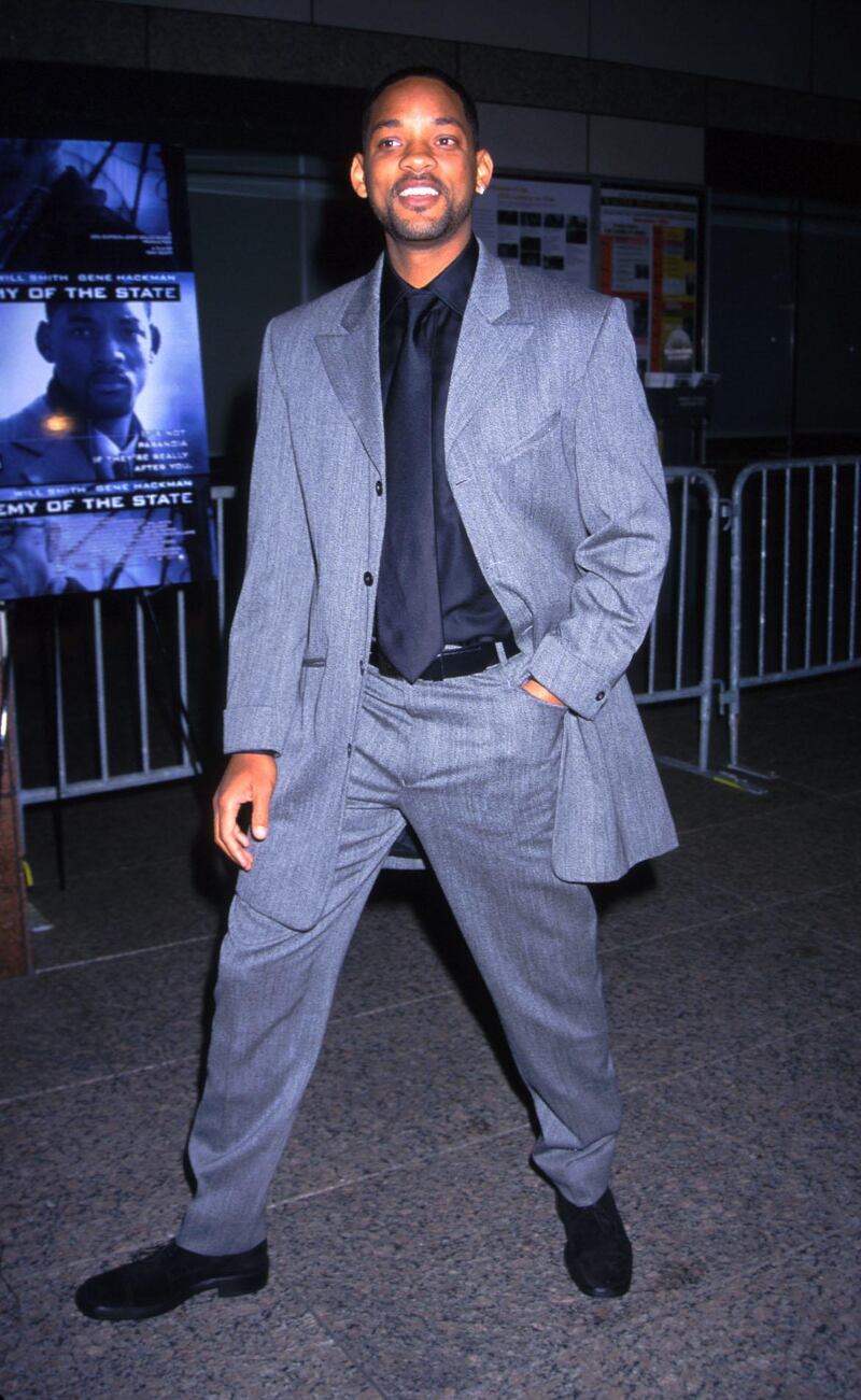 Actor/rapper Will Smith arrives at the "Enemy of the State" film premiere at the Walter Reade Theatre in New York City November 18, 1999. (Photo by Diane Freed)
