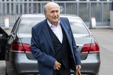 Former Fifa president Sepp Blatter arrives at the Office of the Attorney General of Switzerland, in Bern. EPA