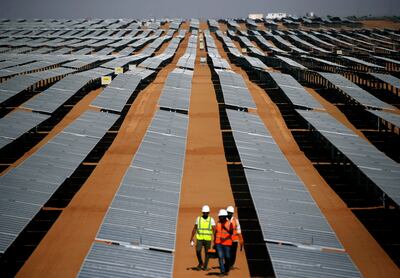 A general view of the Benban plant of photovoltaic solar panels in Aswan, Egypt, November 17, 2019. Picture taken November 17, 2019. REUTERS/Amr Abdallah Dalsh