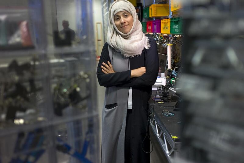 Hoda Al Khzaimi often returns to Fujairah to lead beach clean-up drives. Delores Johnson / The National 