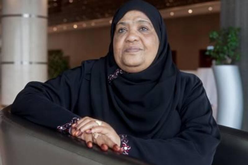 Dubai, April 17, 2011 - Emirati actress Mariam Sultan during an interview at the Gulf Film Festival in the Intercontinental Hotel in Dubai, April 17, 2011. (Jeff Topping/The National)