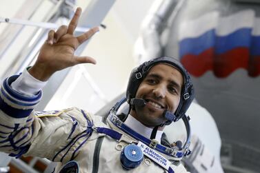 Hazza Al Mansouri will be the first Arab to visit the International Space Station. EPA  