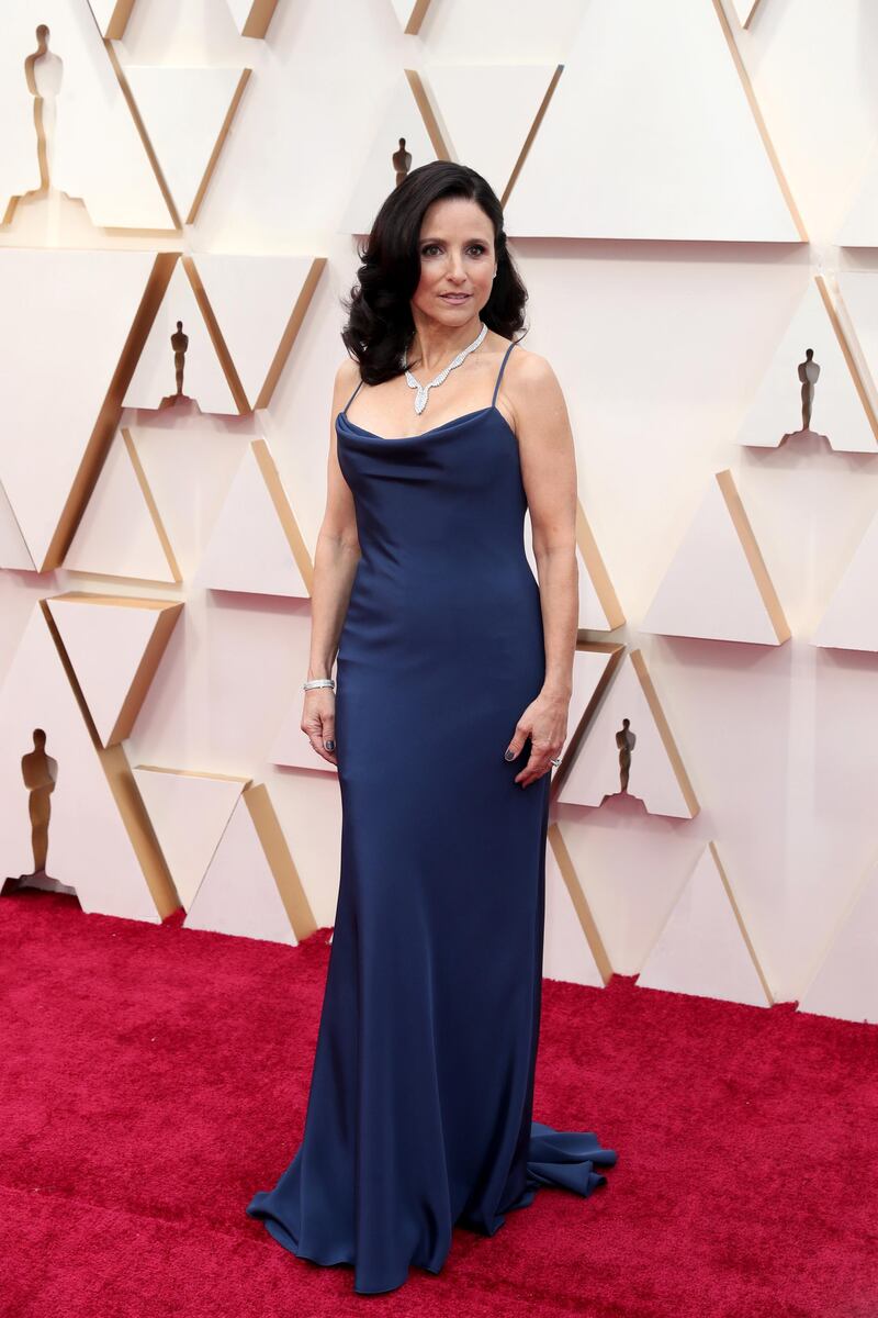Julia Louis-Dreyfus in Vera Wang at the 92nd annual Academy Awards ceremony at the Dolby Theatre in Hollywood, California, USA, 09 February 2020. EPA