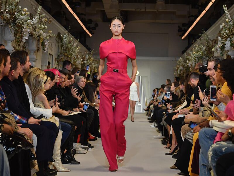 The Brandon Maxwell autumn/winter 2019 fashion show during New York Fashion Week on February 9, 2019. AFP