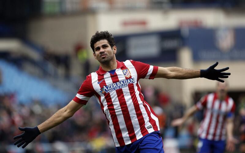 Atletico Madrid's Diego Costa has emerged as a force in domestic and European football after years of loan moves and injury frustration. Susana Vera / Reuters