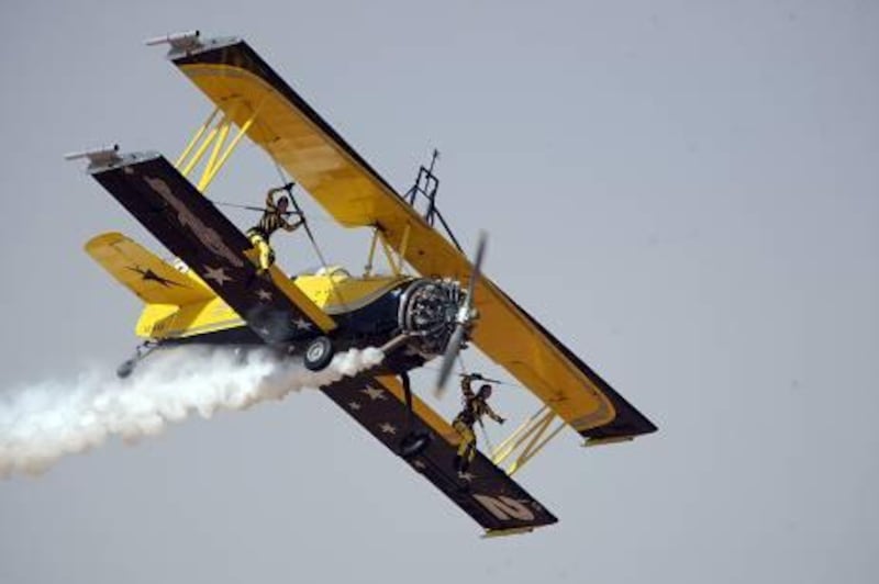 February 5, 2011 / Abu Dhabi/  The Scandinavian Airshow Catwalk  performs during the Al Ain Air Show February 5, 2011. (Sammy Dallal / The National)