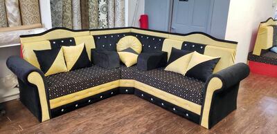Al-Bardan makes Arabic-style sofas and tables. Courtesy Stephen Starr