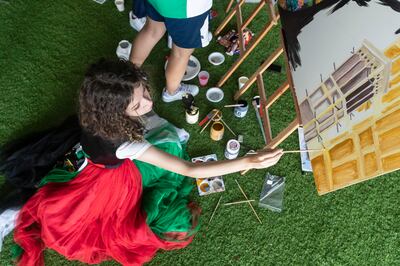 Children were encouraged to be creative as well as learn the history of the UAE. Antonie Robertson / The National