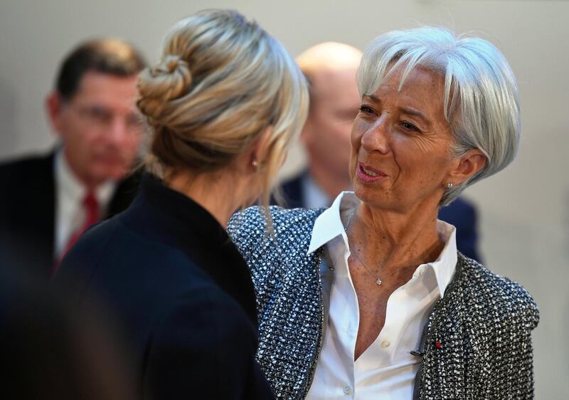 IMF Managing Director Christine Lagarde and Ivanka Trump attend MSC Women's Breakfast. Reuters