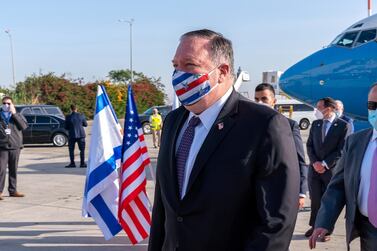 US Secretary of State Mike Pompeo in Israel last month. Twitter/ @SecPompeo