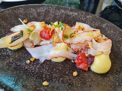 The octopus starter at French Rivierais is a standout. Photo: Katy Gillett / The National