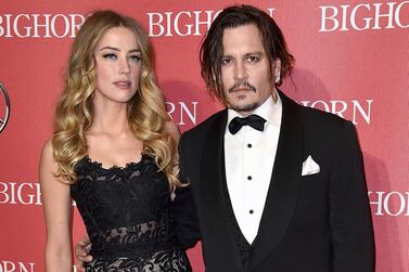 Johnny Depp and Amber Heard were married when they were cast in 'London Fields', but have since become embroiled in a bitter divorce. AP 