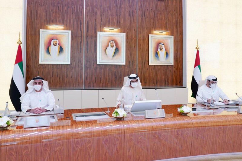 A cabinet meeting chaired by Sheikh Mohammed on Sunday