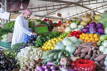 The Abu Dhabi Fruits and Vegetable Market at Port Zayed. Victor Besa / The National
