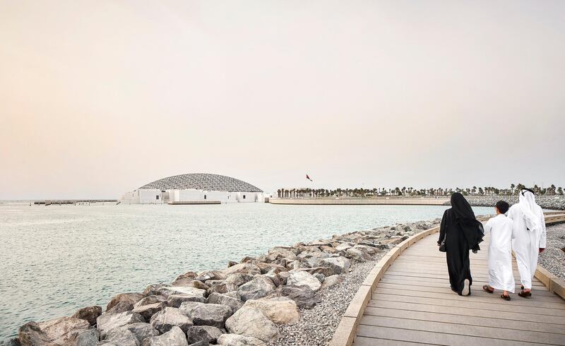 Emiratis on their way to visit the Louvre. Courtesy DCT Abu Dhabi