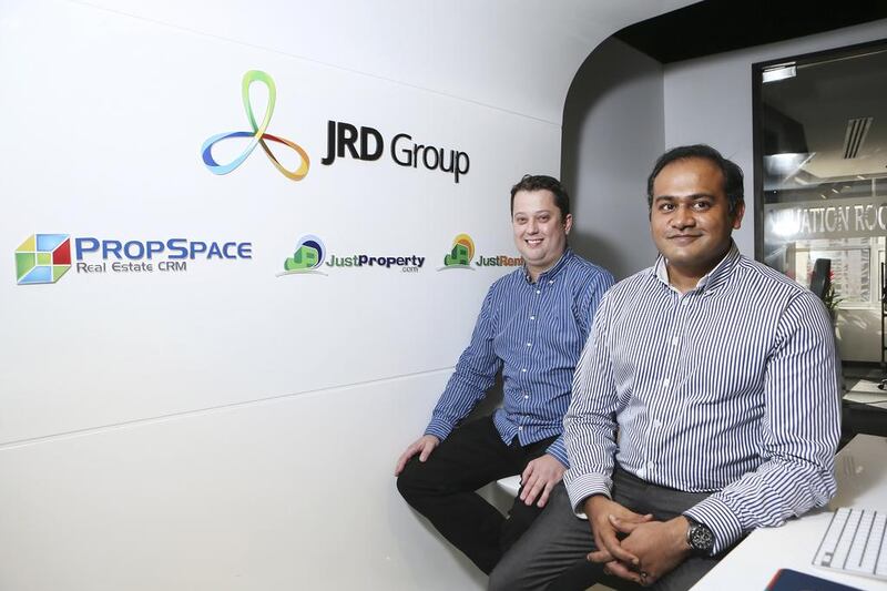 (L to R) Alex Nicholas and Siddarth Singh, co-founders of JRD Group. Sarah Dea / The National