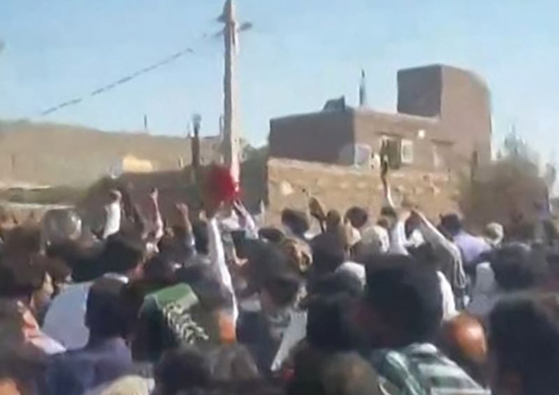 Demonstrators on the streets of the south-eastern Iranian city of Zahedan continues their resistance after Mahsa Amini died on September 16, following her arrest by the morality police in Tehran for failing to observe the state's dress code for women. AFP