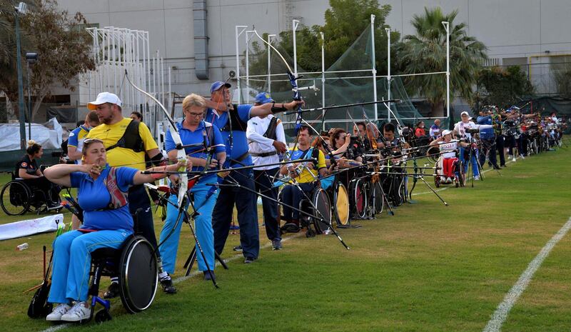 Archers from the 2020 Fazza Championship. Courtesy Gaber Abedeen/LOC Fazza