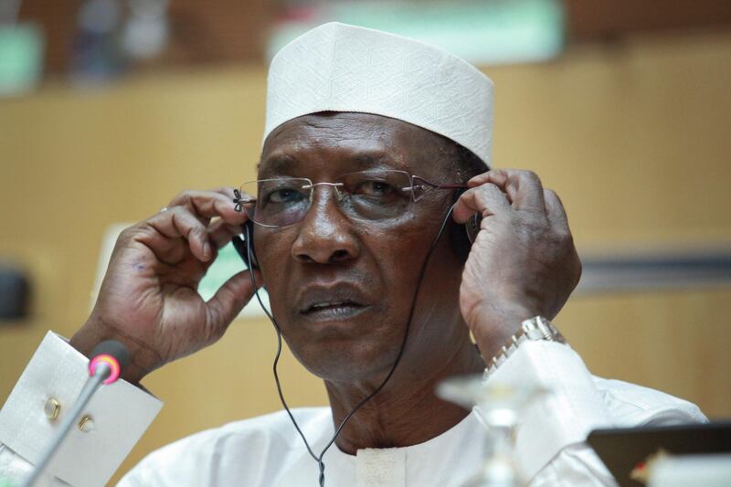 Idriss Deby follows proceedings during the 26th African Union Summit at the African Union Headquarters in Addis Ababa, Ethiopia, on January 31, 2016. EPA