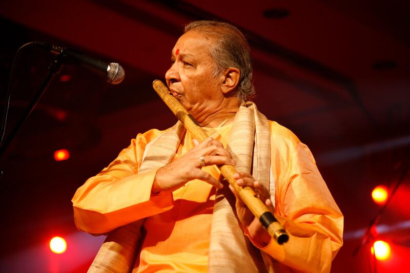 A handout photo of Indian classical flute maestro Pandit Hariprasad Chaurasia (Courtesy: Tambourine Live)