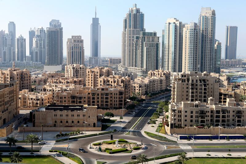 DUBAI, UAE. November 23, 2014 - Stock photograph of buildings near Downtown Dubai, November 23, 2014. (Photos by: Sarah Dea/The National, Story by: STOCK, Business)


