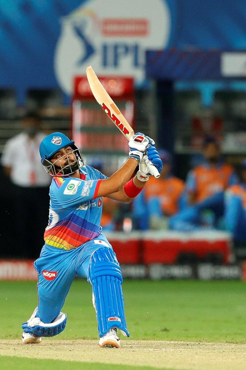 Prithvi Shaw of Delhi Capitals  batting during match 19 of season 13 of the Dream 11 Indian Premier League (IPL) between the Royal Challengers Bangalore and the 
Delhi Capitals held at the Dubai International Cricket Stadium, Dubai in the United Arab Emirates on the 5th October 2020.  Photo by: Saikat Das  / Sportzpics for BCCI