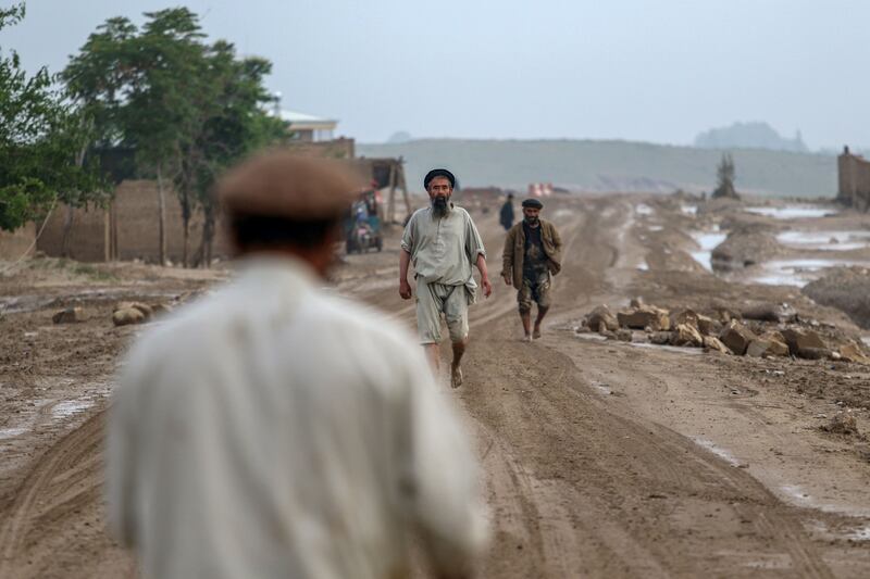 After heavy rain, flash flooding tore through five districts of Baghlan in the north. EPA