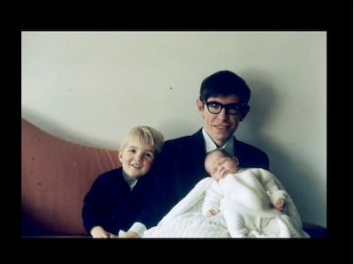 Stephen Hawking with his son Robert and daughter Lucy. Photo: Google