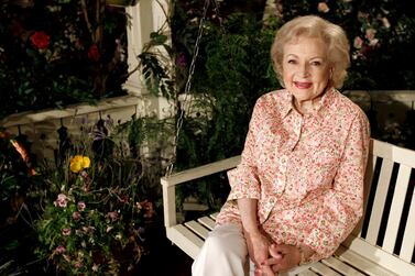 Actress Betty White poses for a portrait in Los Angeles on June 9, 2010. White turns 99 on Sunday, January 17. AP Photo