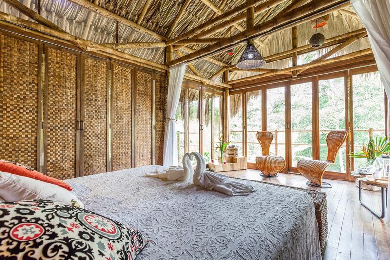 The studio in Armenia, Colombia, can house two guests. The next available dates are in October 2019, when it costs Dh568 for a minimum stay of 2 nights.