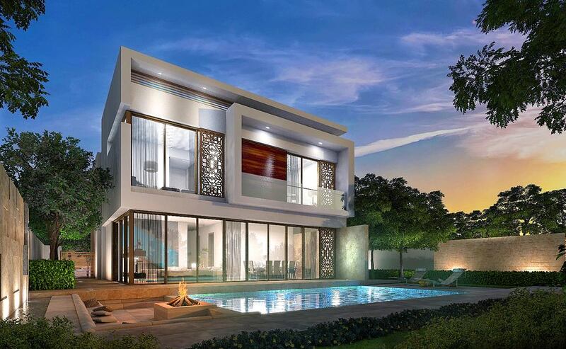 A rendering of a villa in the Akoya by Damac development near Arabian Ranches in Dubai. There are a total of 2,400 villas within the Akoya project. Courtesy Damac