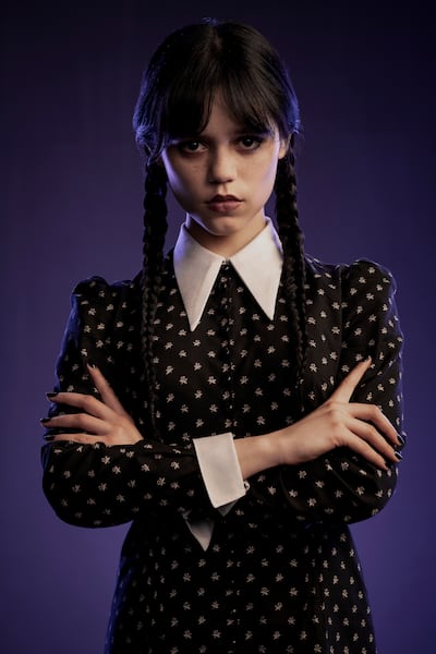 Jenna Ortega as Wednesday Addams in Netflix's Wednesday. Photo: Netflix