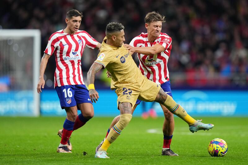 Raphinha, 5 - On for Gavi on 73 minutes. Booked for refusing to go off the pitch after a head injury. Getty Images