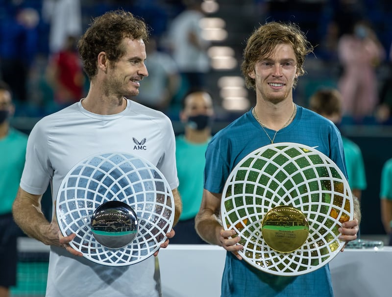 Andrey Rublev continued his brilliant 2021 with win in Abu Dhabi.
