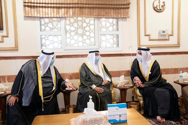 Lt. General Sheikh Saif bin Zayed, UAE Deputy Prime Minister and Minister of the Interior, conveys condolences of UAE leaders to Emir of Kuwait on death of Sheikh Sabah Al-Ahmad. Wam